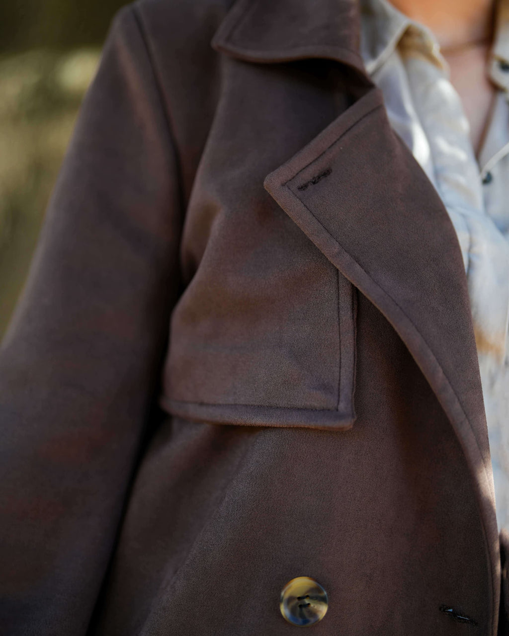 TRENCH SUEDINE