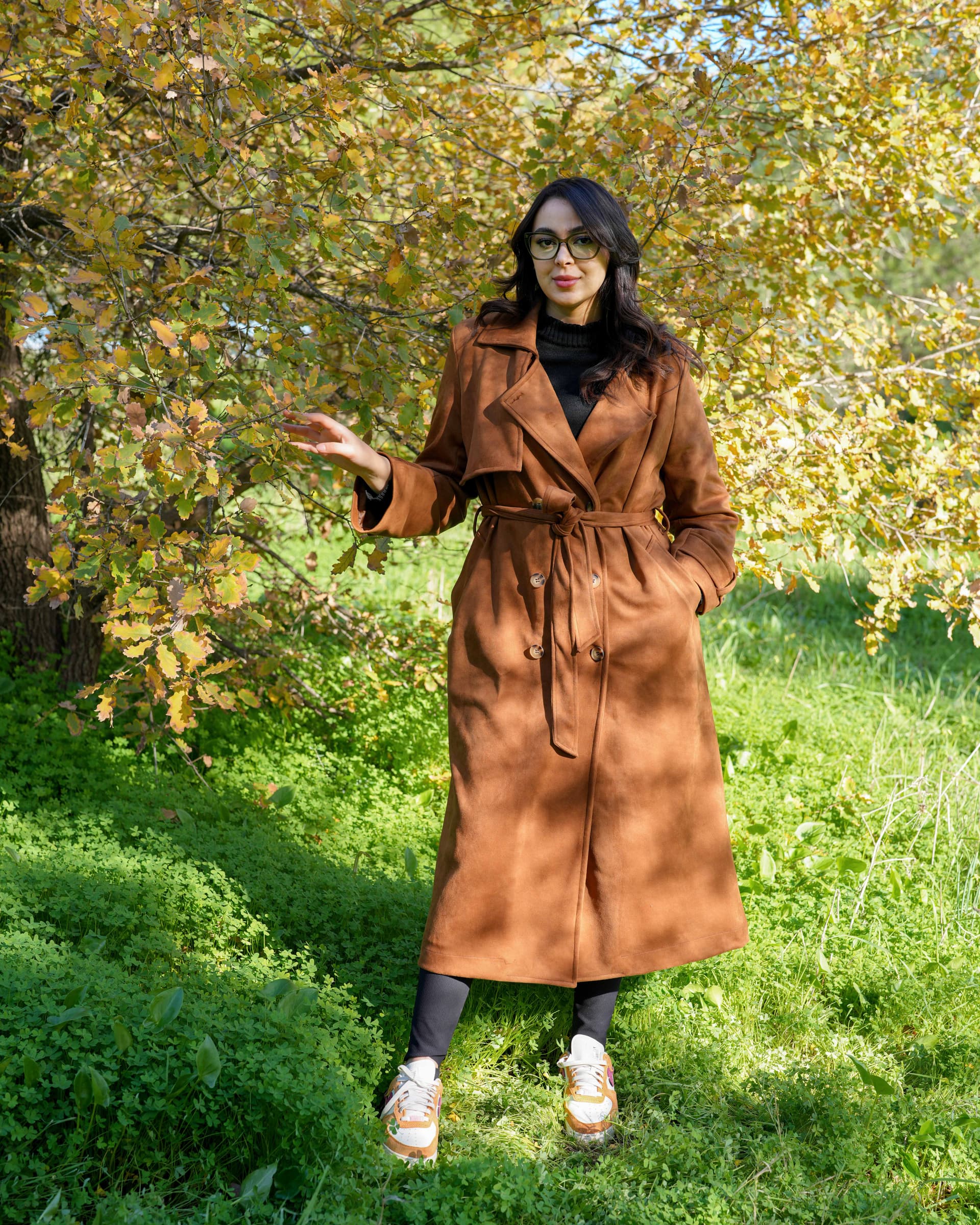 TRENCH SUEDINE