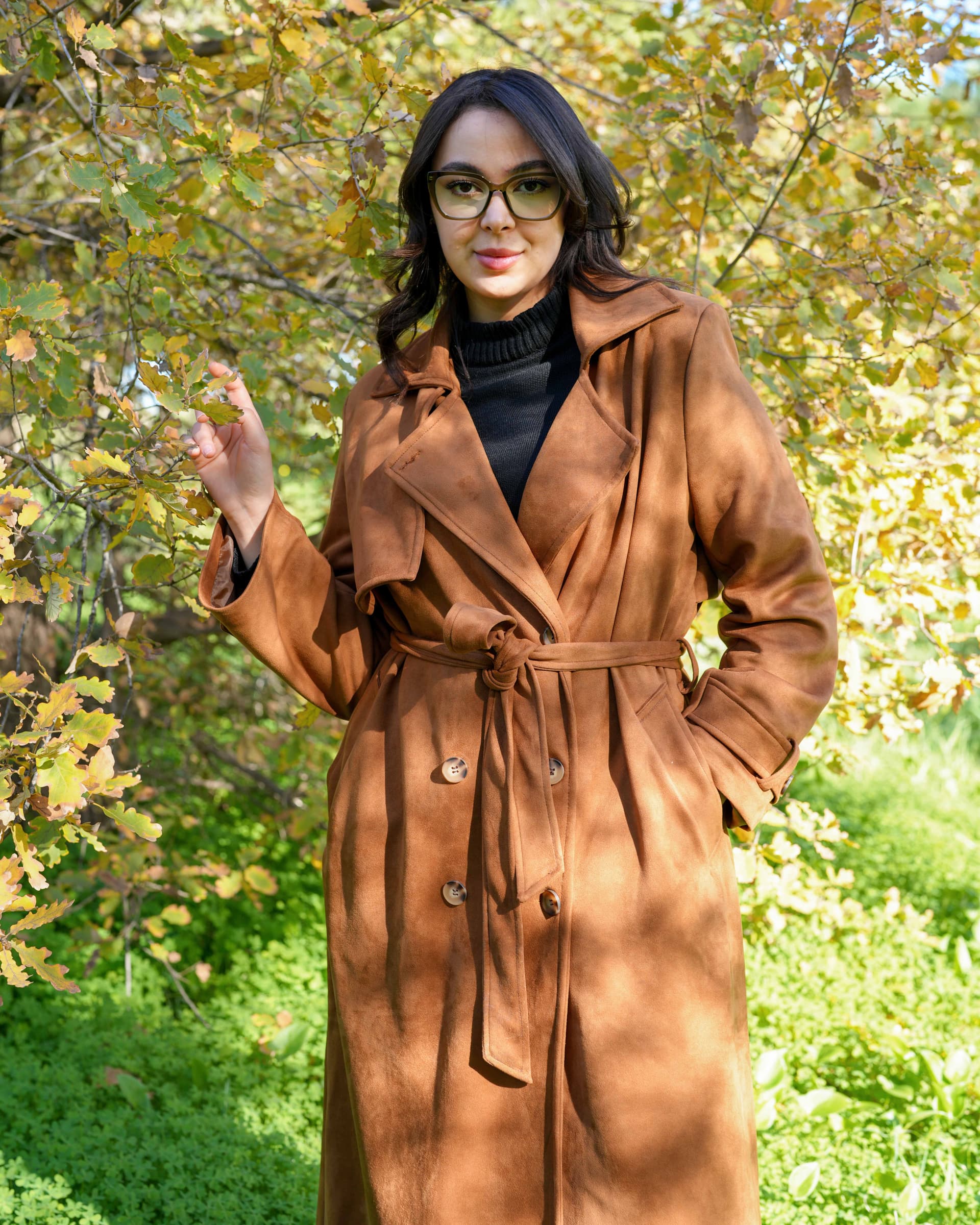 TRENCH SUEDINE