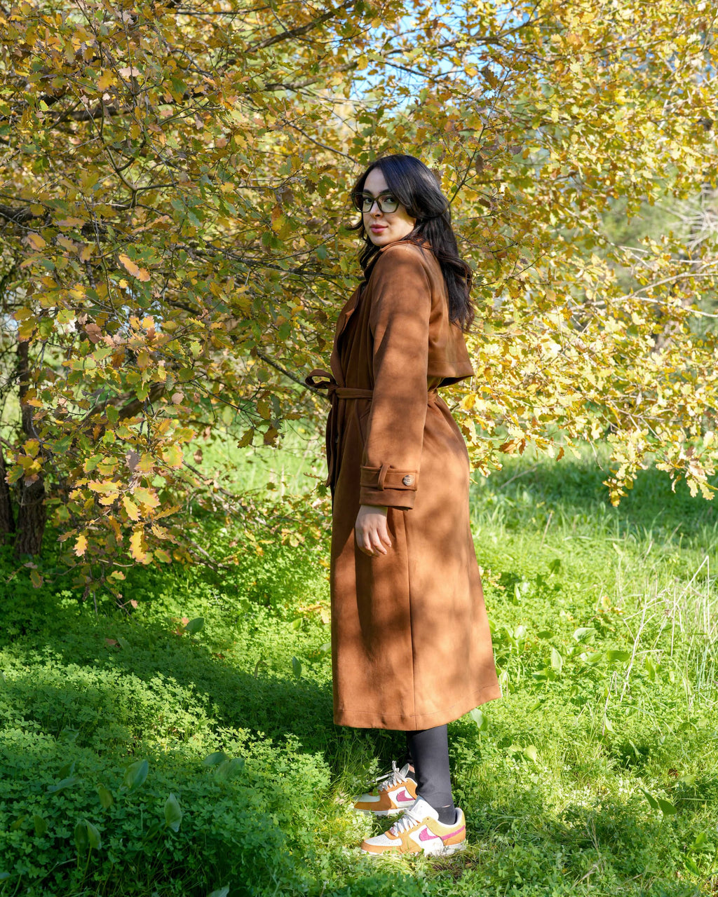 TRENCH SUEDINE