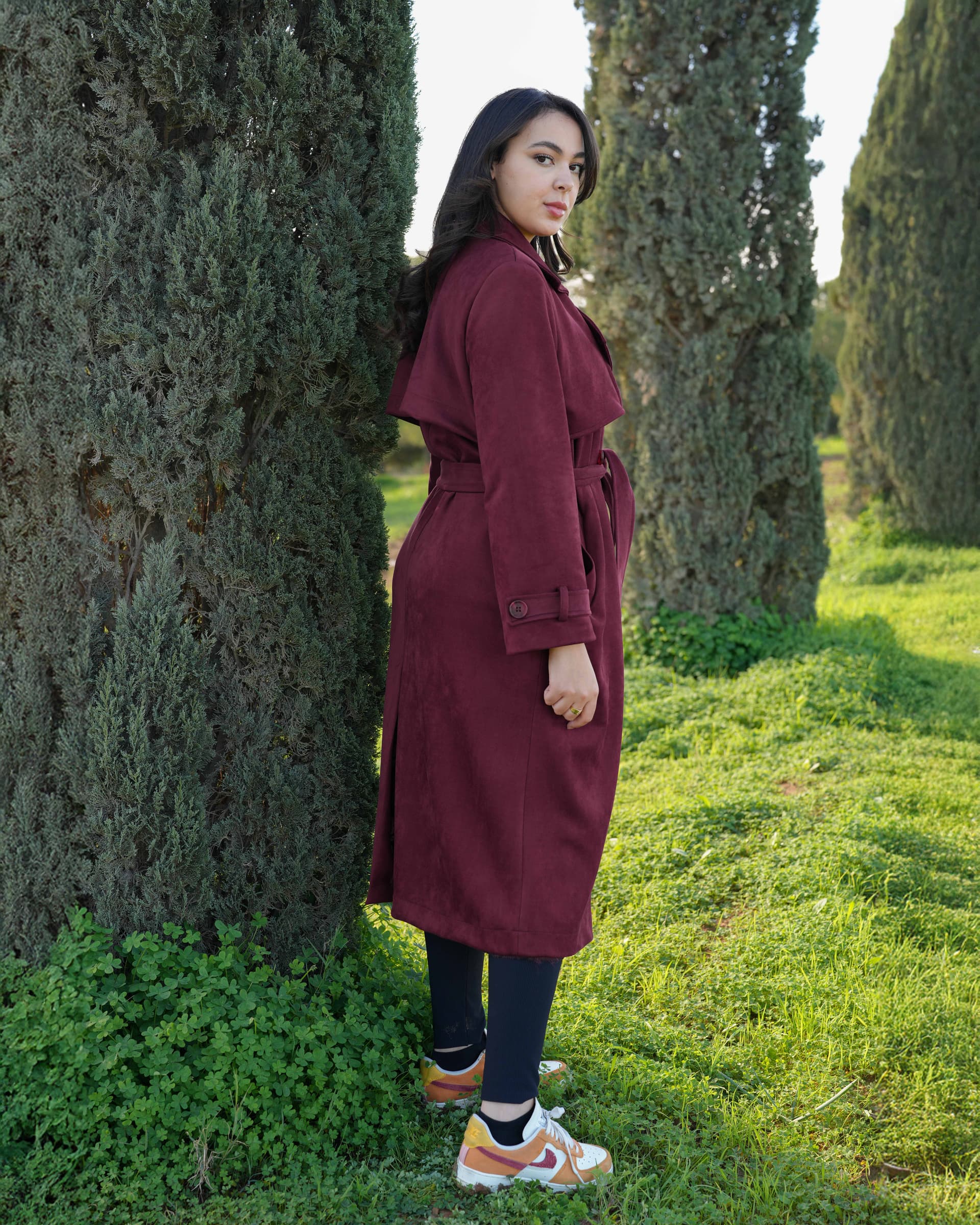 TRENCH SUEDINE